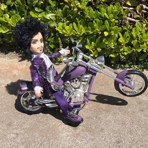 Prince and his motorcycle